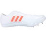 Adidas Men's Performance Adizero LJ Track Shoes, White/Solar Red/Silver