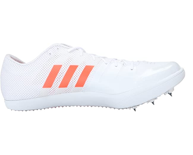 Adidas Men s Performance Adizero LJ Track Shoes White Solar Red Silve Fanletic