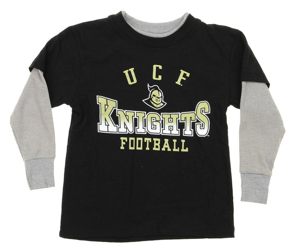 NCAA Kids Central Florida Golden Knights Long Sleeve Tee, Black