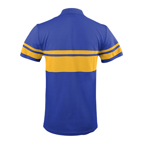 FOCO Men's NFL Los Angeles Rams Stripe Polo Shirt