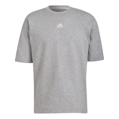 adidas Men's Studio Lounge Tee, Medium Grey Heather