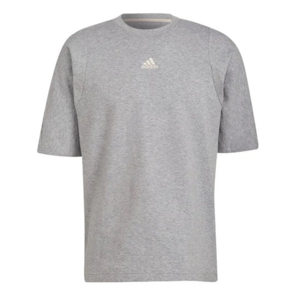 adidas Men's Studio Lounge Tee, Medium Grey Heather