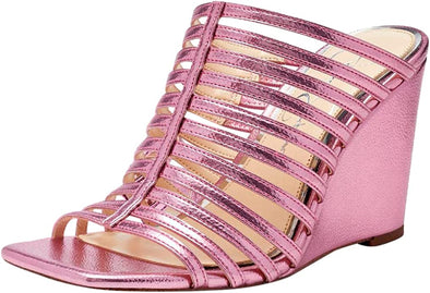 Jessica Simpson Arriya Women's Strappy Faux Leather Metallic Wedge Sandals, Color Options