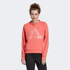 Adidas Women's ID Glory Crew Pullover Sweater, Prism Pink