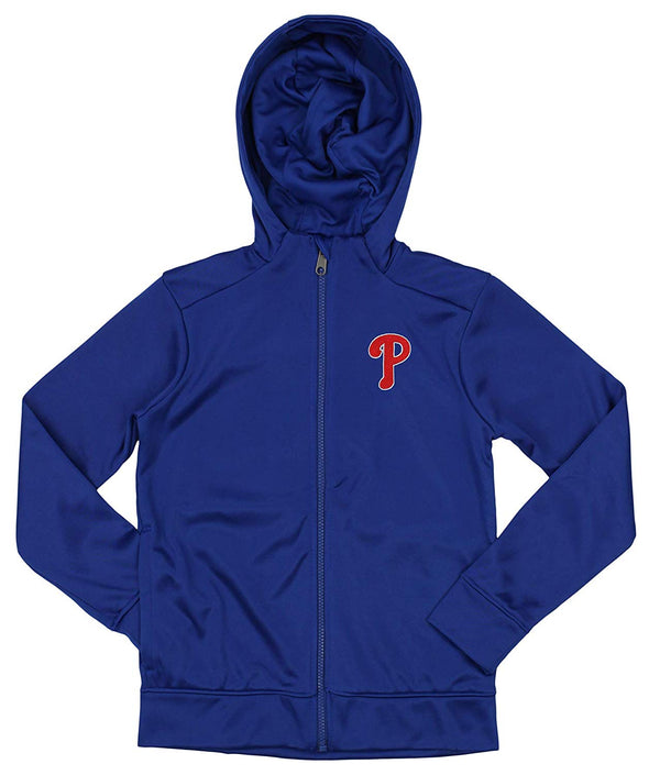 Outerstuff MLB Youth/Kids Philadelphia Phillies Performance Full Zip Hoodie