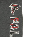 Zubaz NFL Men's Atlanta Falcons Poly Fleece Dark Heather Gray Sweatpants