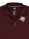 Adidas NCAA Youth (8-20) Texas A&M Aggies Long Sleeve 1/4 Zip Pullover