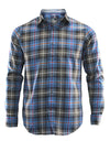 Argyle Culture Men's Button Up Exploded Checkered Shirt, Blue