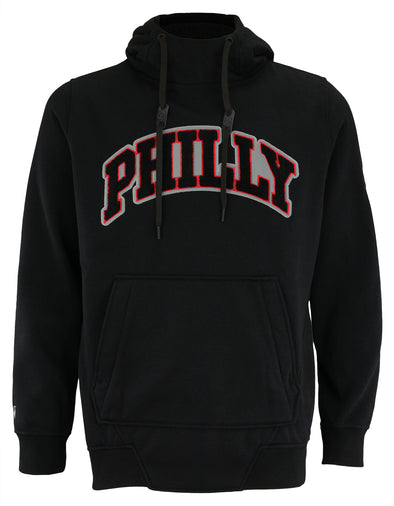 FISLL NBA Men's Philadelphia 76ers Reflective Sherpa Pullover Hoodie