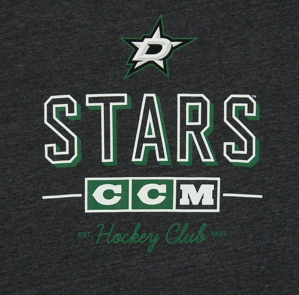 CCM NHL Men's Dallas Stars Attacking Zone Tri-Blend S/Tee