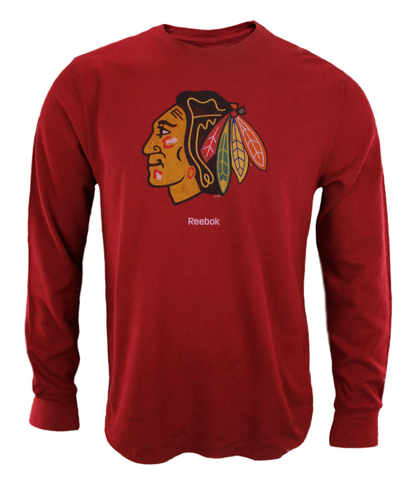 Reebok NHL Hockey Men's Chicago Blackhawks Long Sleeve Thermal Shirt - Maroon