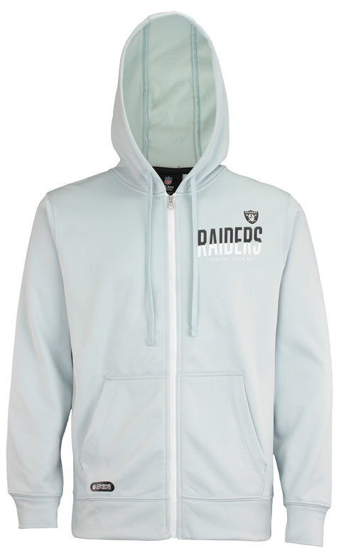 Outerstuff NFL Men's Las Vegas Raiders Drill Performance Full Zip Hoodie