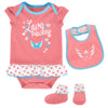 Outerstuff NHL Infant Girls Washington Capitals Pink Love Hockey Creeper Set