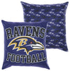 FOCO NFL Baltimore Ravens 2 Pack Couch Throw Pillow Covers, 18 x 18