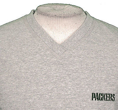 Reebok Womens NFL Football Green Bay Packers Fleece Hoodie Sweatshirt, Grey, L