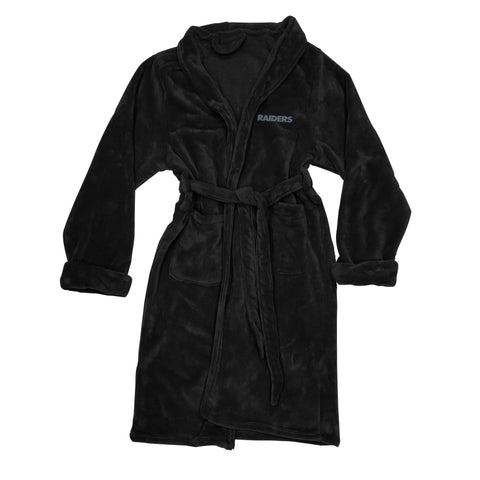 Northwest NFL Men's Las Vegas Raiders Silk Touch Bath Robe, 26" x 47"