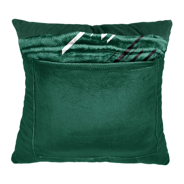 Northwest NFL New York Jets Slashed Pillow and Throw Blanket Set