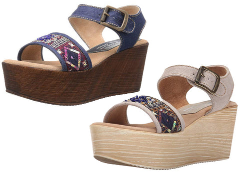 Sbicca Women's Tampa Wedge Sandal, 2 Color Options