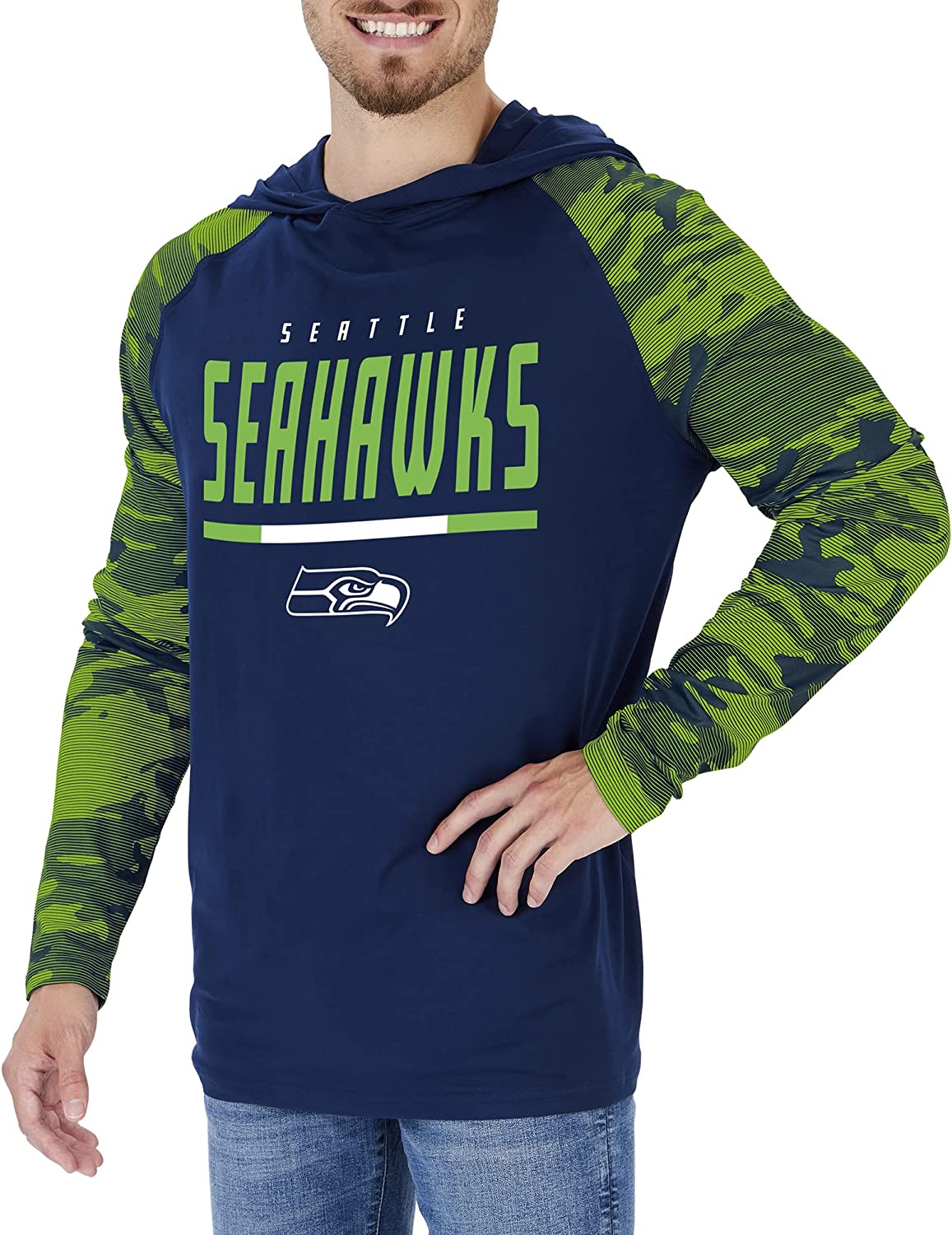 Seattle seahawks hotsell camo sweatshirt