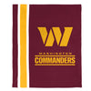 FOCO NFL Washington Commanders Plush Soft Micro Raschel Throw Blanket, 50 x 60