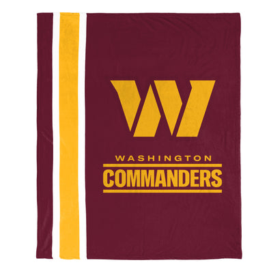FOCO NFL Washington Commanders Plush Soft Micro Raschel Throw Blanket, 50 x 60