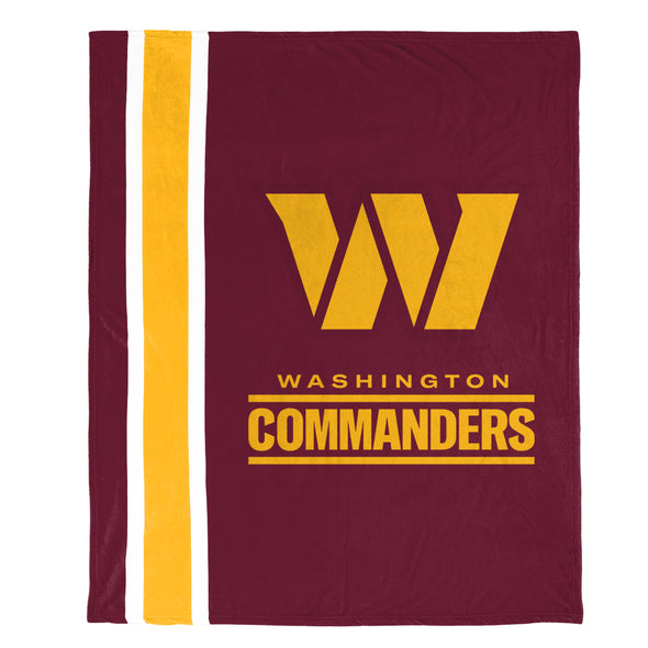 FOCO NFL Washington Commanders Plush Soft Micro Raschel Throw Blanket, 50 x 60