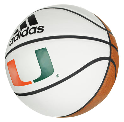 Adidas NCAA Miami Hurricanes Autograph Basketball, Size 7