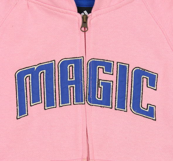 Adidas NBA Girls (7-16) Orlando Magic Full Zip Pink Hoodie