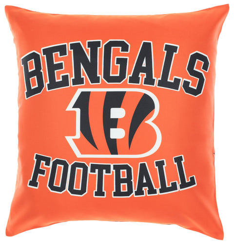 FOCO NFL Cincinnati Bengals 2 Pack Couch Throw Pillow Covers, 18 x 18