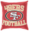 FOCO NFL San Francisco 49ers 2 Pack Couch Throw Pillow Covers, 18 x 18