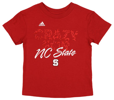 Adidas North Carolina State Wolfpack NCAA Kids (4-7) Crazy Short Sleeve Tee, Red