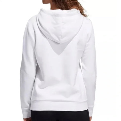 Adidas Women's Badge Of Sport Zebra Hoodie, White