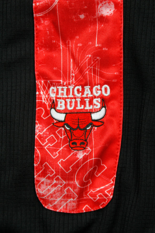 Zipway NBA Basketball Big & Tall Men's Chicago Bulls Blueprint Shorts - Black