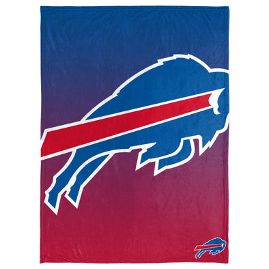 FOCO NFL Buffalo Bills Gradient Micro Raschel Throw Blanket, 50 x 60