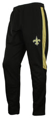 Zubaz NFL Football Men's New Orleans Saints Athletic Track Pant