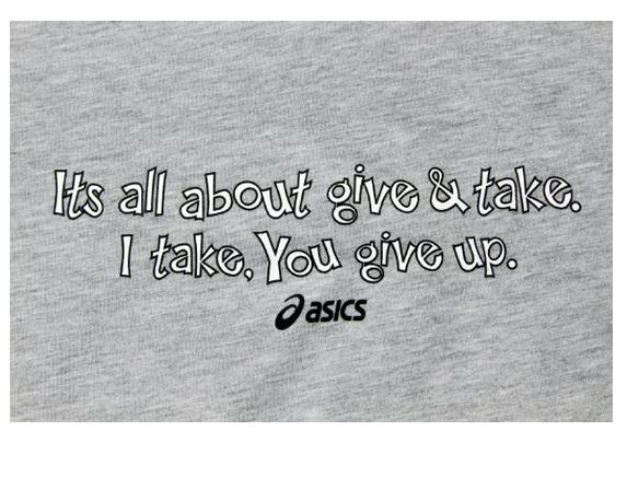 ASICS Women's Give-Take Tee Graphic T-Shirt, Heathered Gray