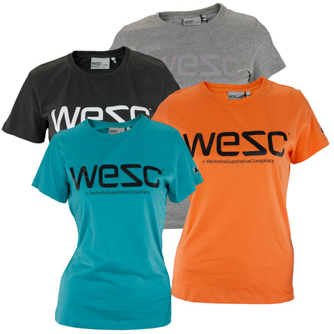 Wesc Women's Brand Short Sleeve Shirt Logo Tee - Color Options