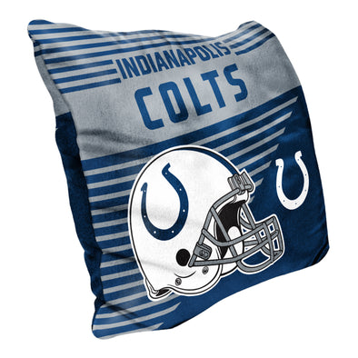 Northwest NFL Indianapolis Colts Velvet Stripes Throw Pillow, 16"x16"