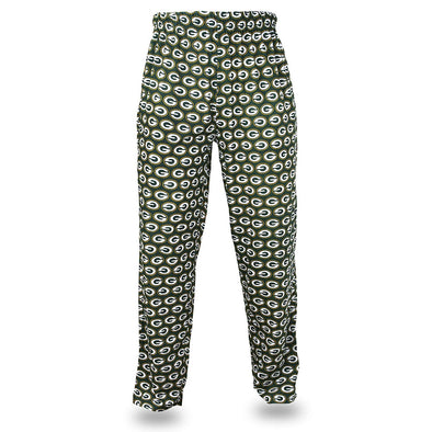 Zubaz NFL Football Men's Green Bay Packers Print Logo Comfy Pants, Color Options