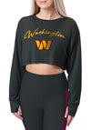 Certo By Northwest NFL Women's Washington Commanders Central Crop Top, Black