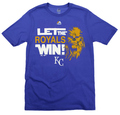 MLB Youth Kansas City Royals Star Wars Chewbacca Let The Team Win T-Shirt, Blue