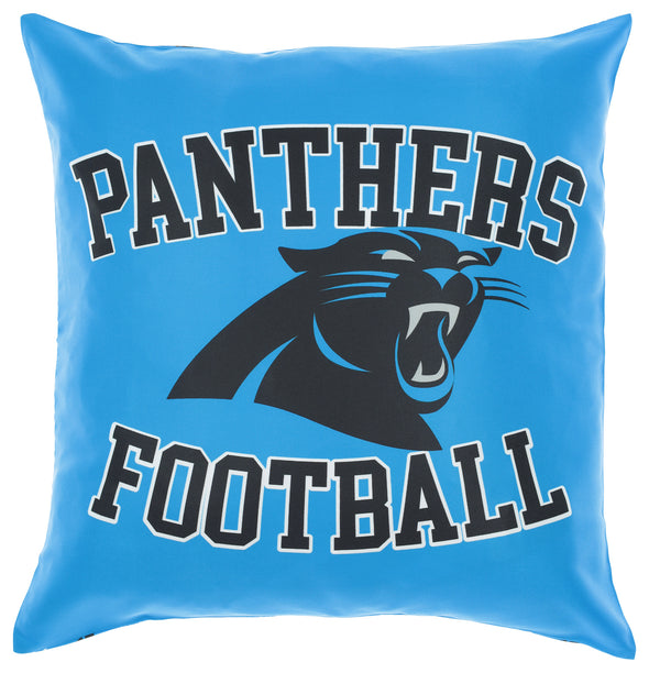FOCO NFL Carolina Panthers 2 Pack Couch Throw Pillow Covers, 18 x 18