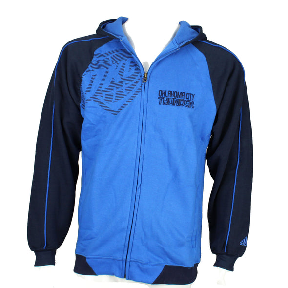 Adidas Oklahoma City Thunder Youth NBA Basketball Full Zip Hoodie Hooded Sweatshirt