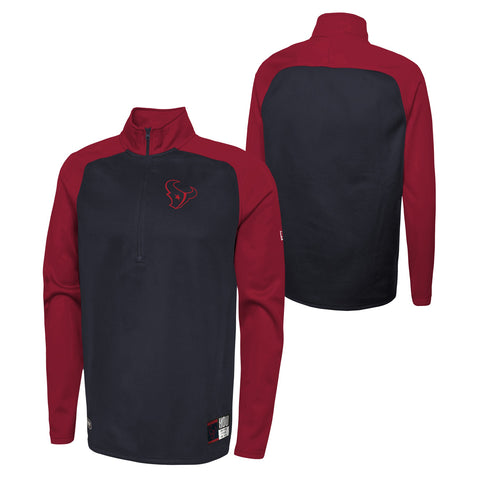 New Era NFL Men's Houston Texans Mens O'Line Half Zip Pullover