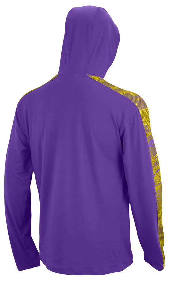 Zubaz NFL Men's Minnesota Vikings Elevated Lightweight Hoodie W/ Camo Accents