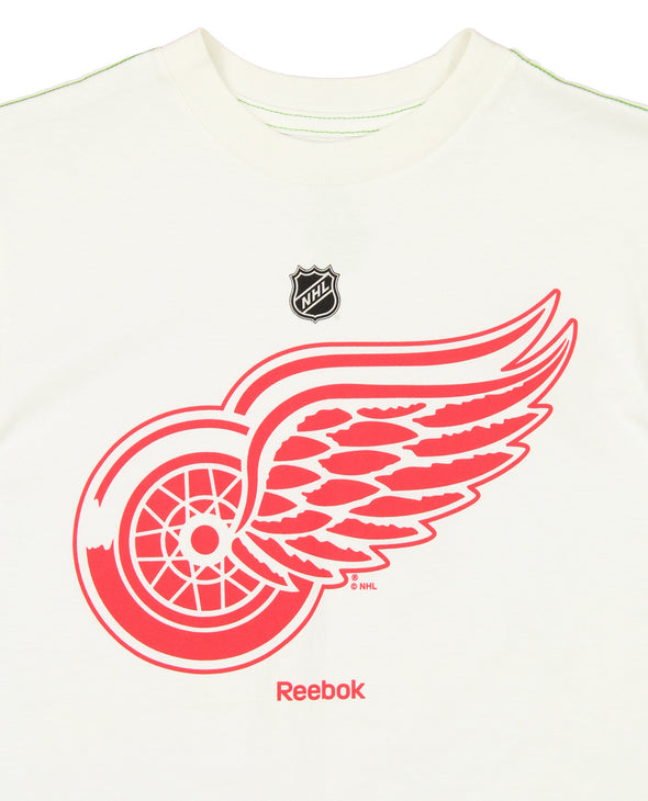 Reebok NHL Boys Youth Detroit Red Wings  hort Sleeve Team Graphic Tee, White