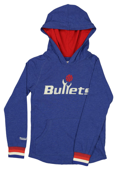 Mitchell & Ness NBA Youth (8-20) Washington Bullets Lightweight Hoodie