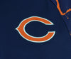 Zubaz NFL Men's Chicago Bears  Full Zip Hoodie with Lava Sleeves