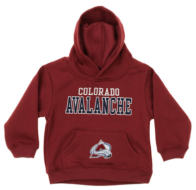 OuterStuff NHL Infant and Toddler's Colorado Avalanche Fleece Hoodie, Maroon