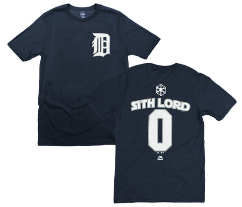 MLB Youth Detroit Tigers Star Wars Sith Lord #0 T-Shirt, Navy